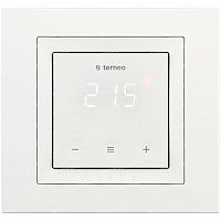 Терморегулятор сенсорный Terneo sx unic для рамок Unica по Wi-Fi 3.6кВт 16А белый картинка 